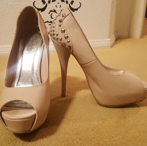 Nude Platform Heels